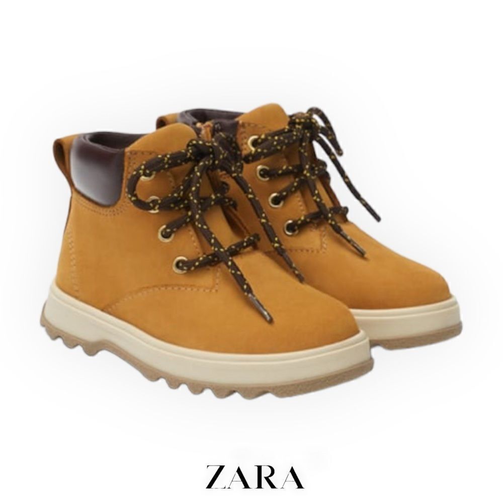 ZARA Kids | Mustard | LEATHER BOOTS